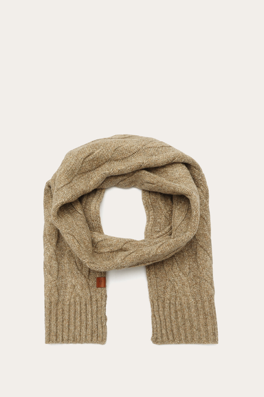 Wide Cable Scarf