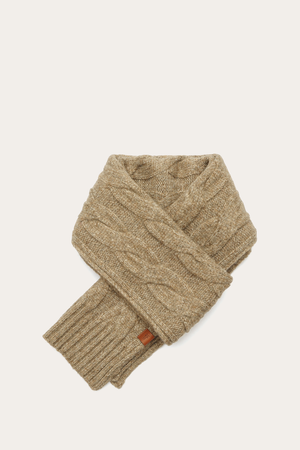 Wide Cable Scarf