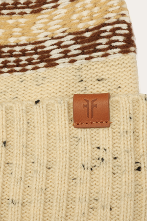 Tweed Fair Isle Cuff Hat