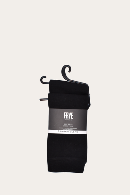 Bamboo Boot Sock 2 Pack - Black