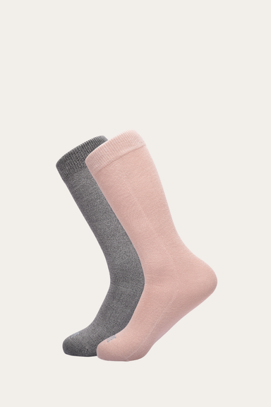 Bamboo Boot Sock 2 Pack - Blush