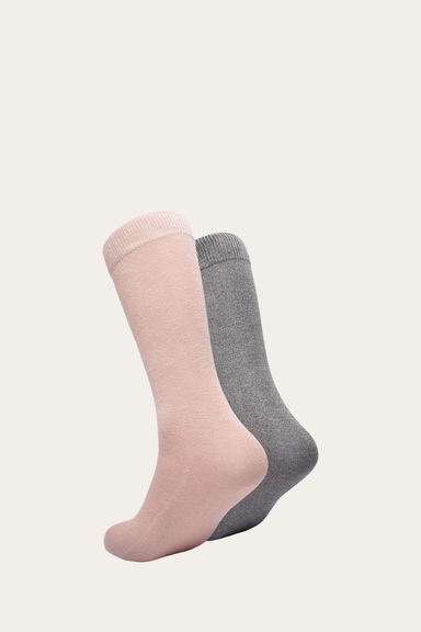Bamboo Boot Sock 2 Pack - Blush