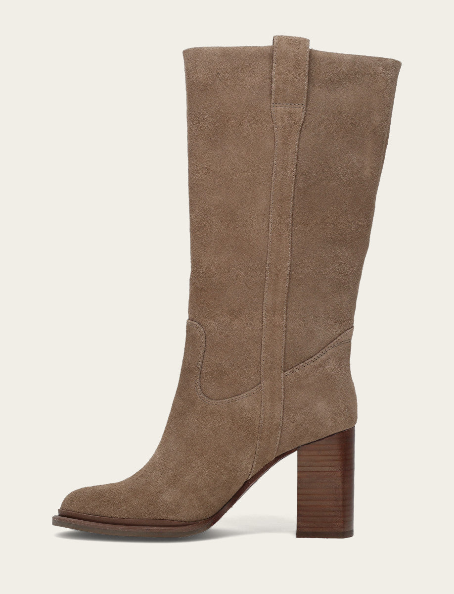 Alex Slouchy Mid - Dark Taupe - Inside