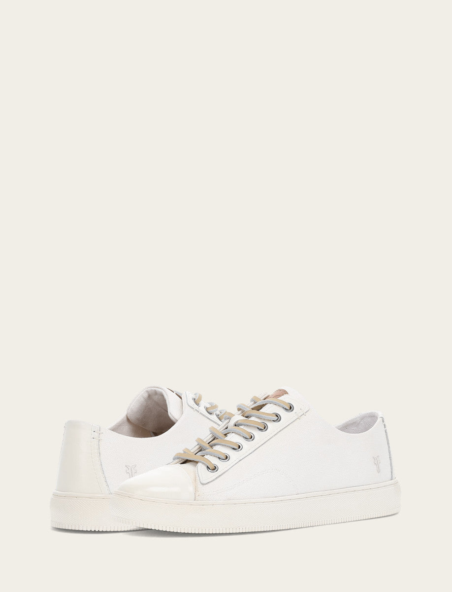 Astor Cap Toe Low Lace - White - Pair
