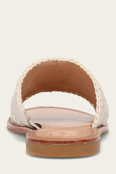 Ava Crochet Slide - Ivory - Back