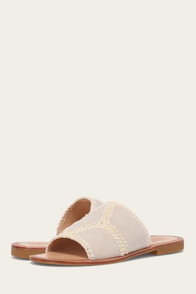 Ava Crochet Slide - Ivory - Pair