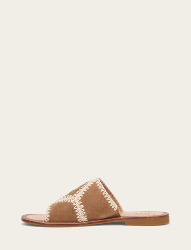 Ava Crochet Slide - Almond - Inside