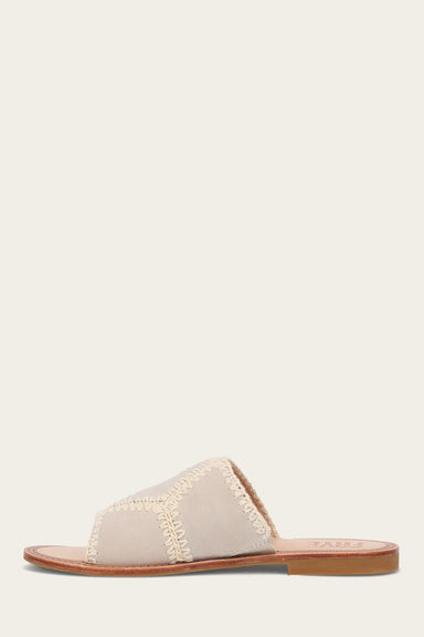 Ava Crochet Slide - Ivory - Inside
