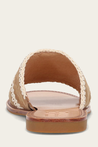 Ava Crochet Slide - Almond - Back