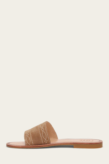 Ava Woodstock Slide - Almond - Inside