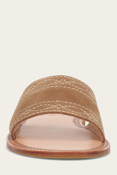 Ava Woodstock Slide - Almond - Front