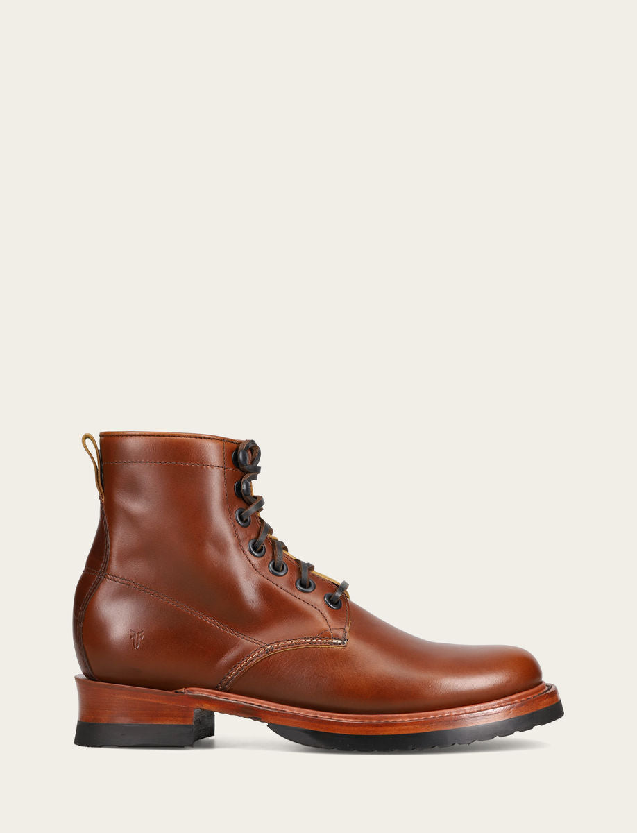 Axel Lace Up - Saddle - Outside