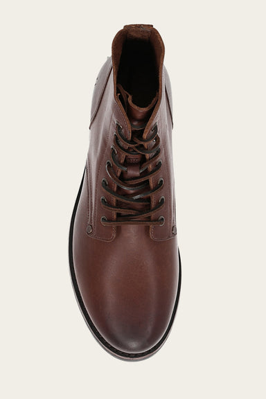 Barrett Lace Up - Cognac - Top Down