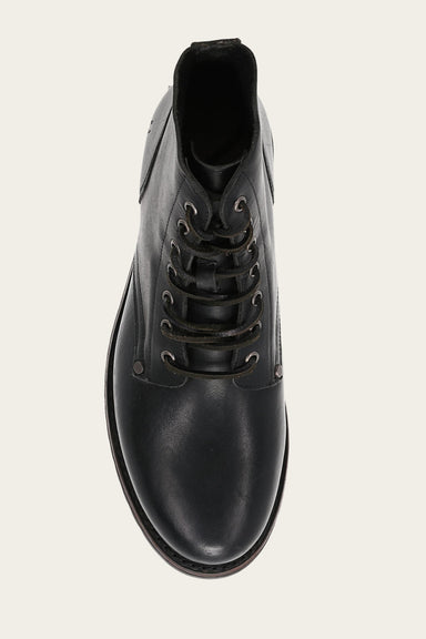 Barrett Lace Up - Black - Top Down