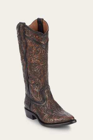 Billy Daisy Pull On - Black Tooled - Hero