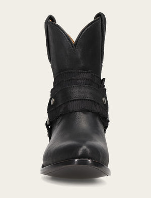Billy Harness Ruffle - Black - Front