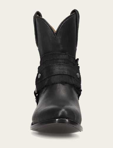 Billy Harness Ruffle - Black - Front