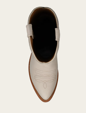 Billy Pull On Deco Stitch - Ivory - Top Down