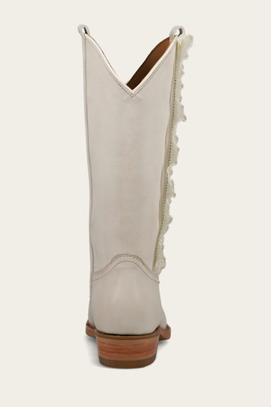 Billy Pull On Ruffle - Ivory - Back