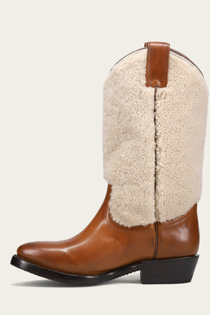 Billy Pull On Shearling - Caramel - Inside