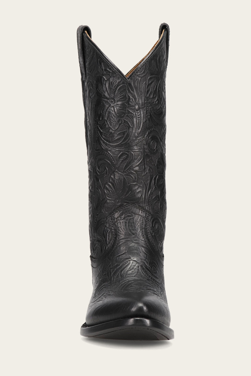 Billy Pull On - Black Floral - Front