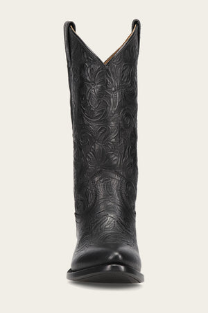Billy Pull On - Black Floral - Front