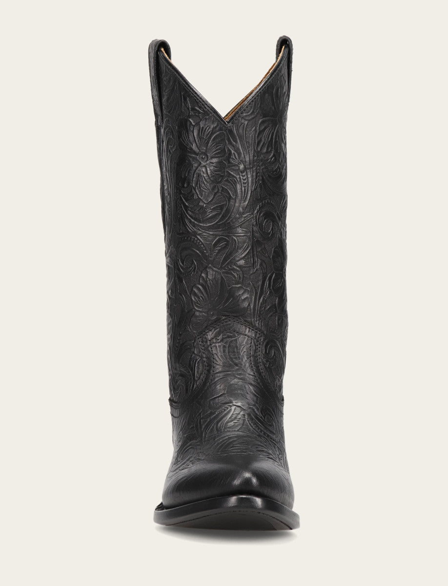 Billy Pull On - Black Floral - Front