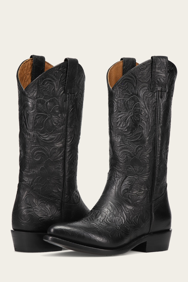 Billy Pull On - Black Floral - Pair