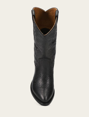 Billy Pull On - Black Floral - Top Down