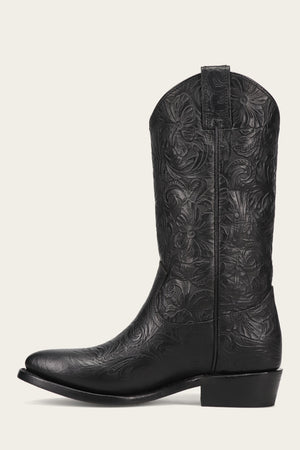 Billy Pull On - Black Floral - Inside