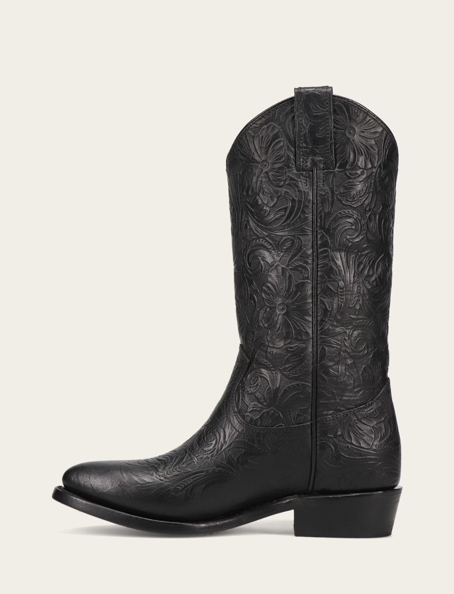 Billy Pull On - Black Floral - Inside