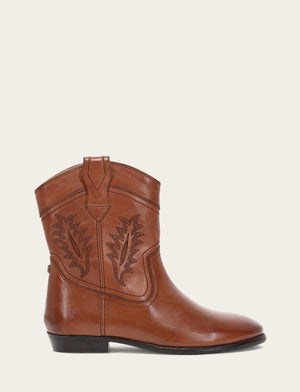 Women's Cinnamon Blair Western Deco Booties The Frye Company