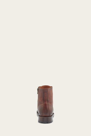Bowery Lace Up - Cognac - Back
