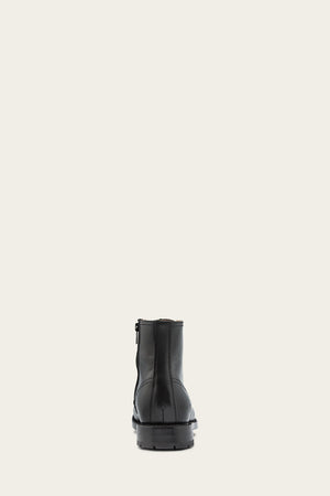 Bowery Lace Up - Jet Black - Back