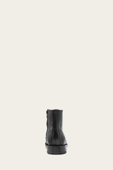 Bowery Lace Up - Jet Black - Back