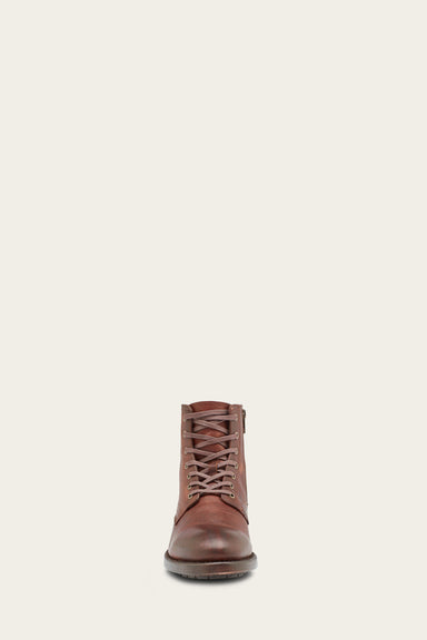 Bowery Lace Up - Cognac - Front