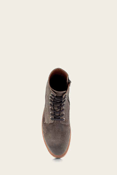 Bowery Lace Up - Grey - Top Down
