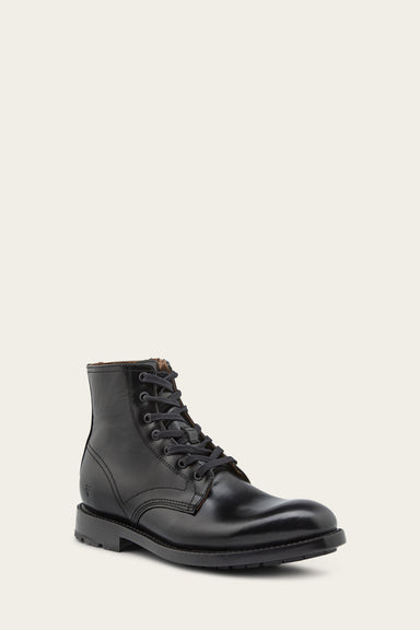 Bowery Lace Up - Jet Black - Hero
