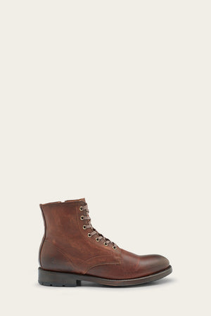 Bowery Lace Up - Cognac - Outside