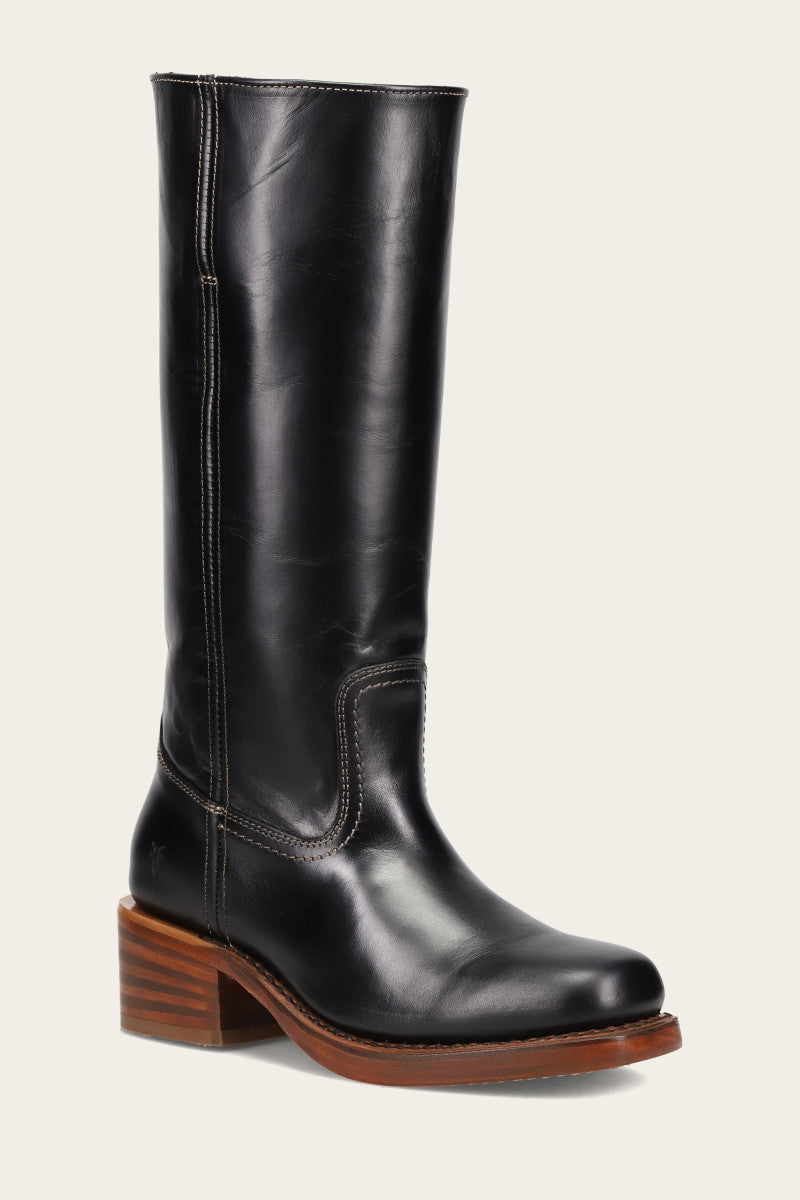 Women's Campus 14L Jet Black Boots The Frye Company