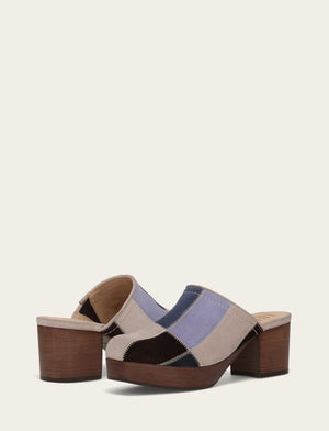 Campus Clog Patchwork - Blue Multi - Pair