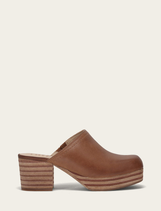 Women's Saddle Leather Campus Clogs | The Frye Company
