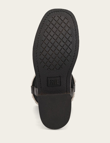 Campus Low Heel Mid Shearling Boot - Black - Sole