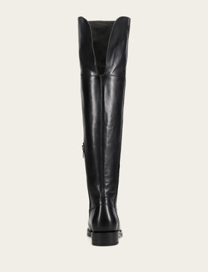 Campus Low Heel Over The Knee Boot - Black - Back