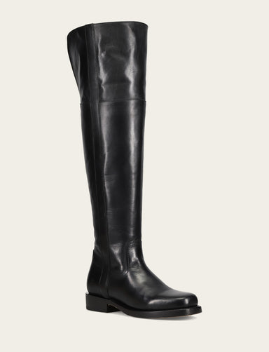 Campus Low Heel Over The Knee Boot - Black - Hero