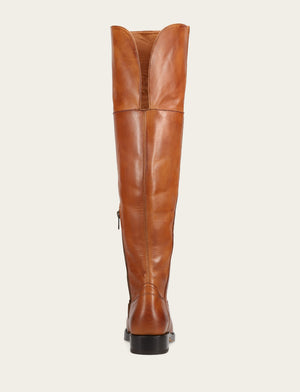 Campus Low Heel Over The Knee Boot - Cognac - Back