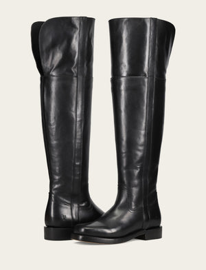 Campus Low Heel Over The Knee Boot - Black - Pair