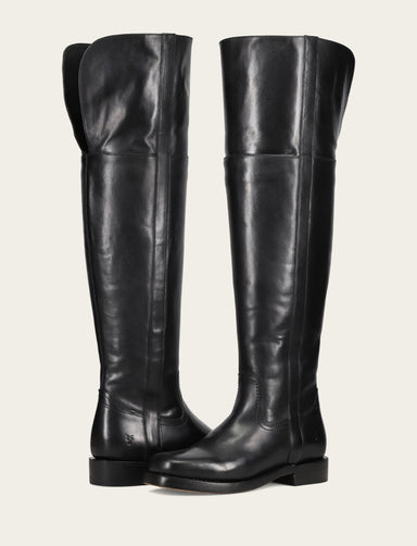 Campus Low Heel Over The Knee Boot - Black - Pair
