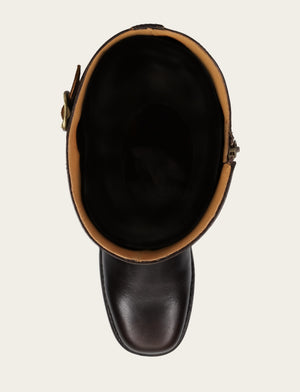 Campus Low Heel Tall Riding Wc - Bourbon - Top Down