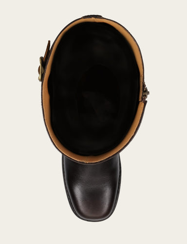 Campus Low Heel Tall Riding Wc - Bourbon - Top Down